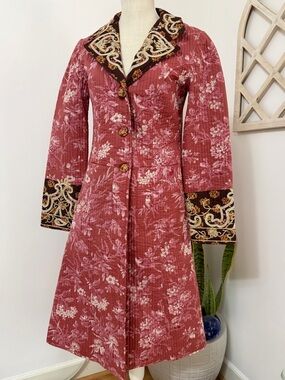 The J. Peterman Company Quilted Vintage Floral Women’s Size XS